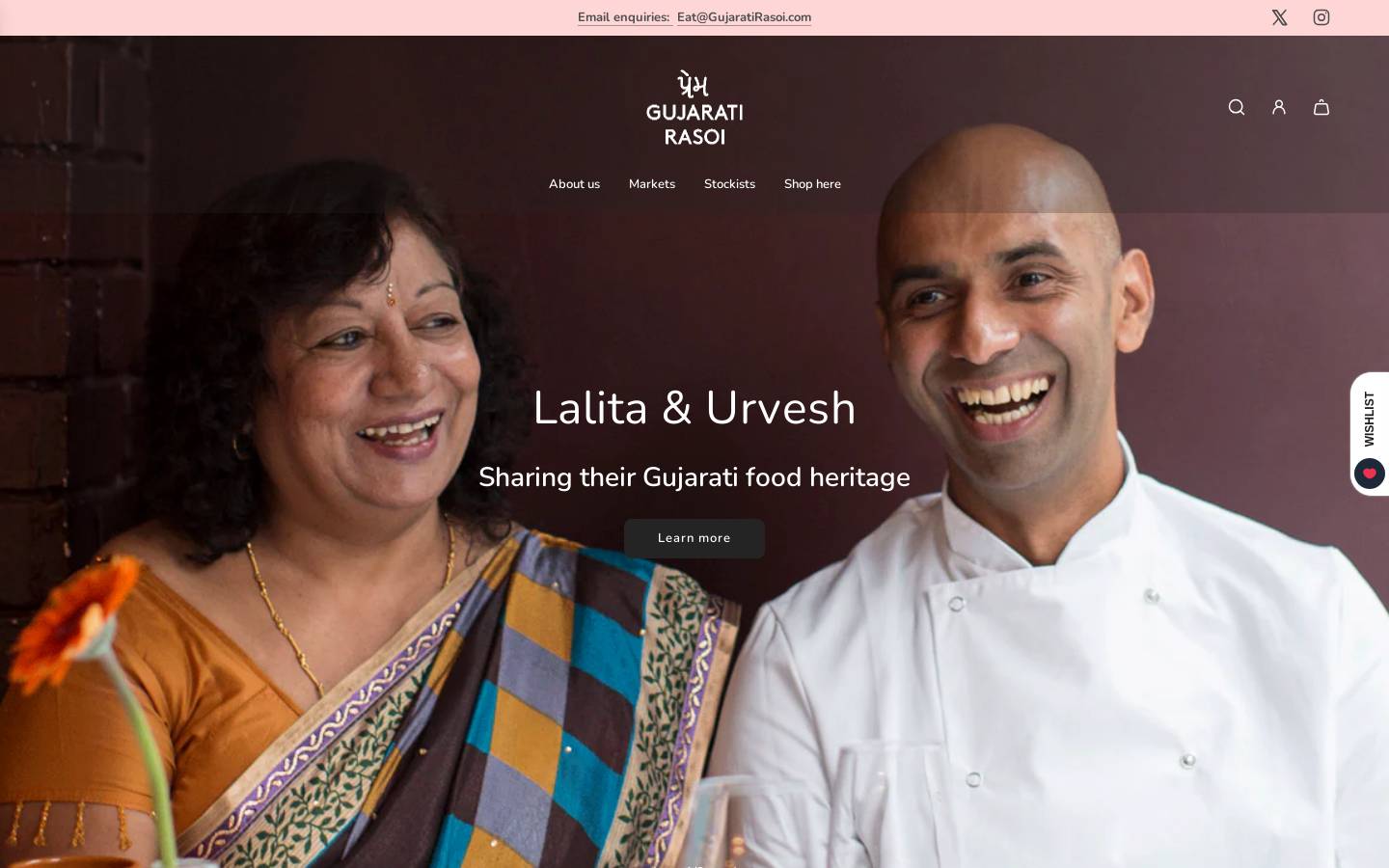 gujaratirasoi.co.uk homepage screenshot