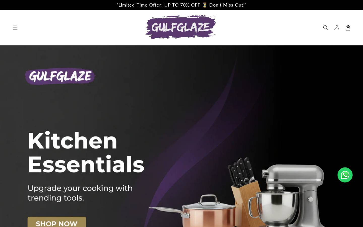 gulfglaze.com homepage screenshot