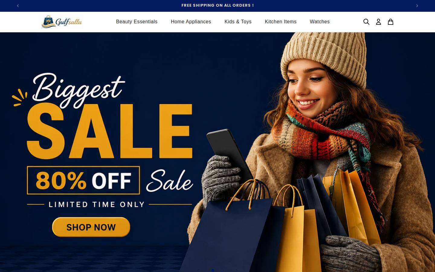 gulfsalla.com homepage screenshot