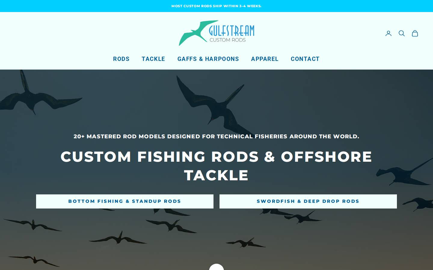 gulfstreamcustoms.com homepage screenshot