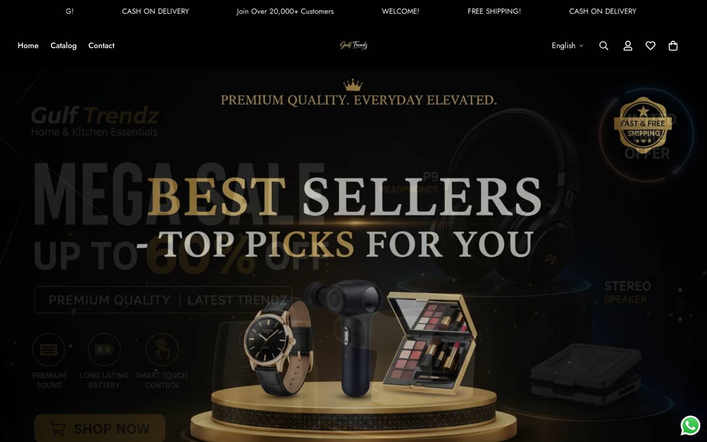 gulftrendz.store homepage screenshot