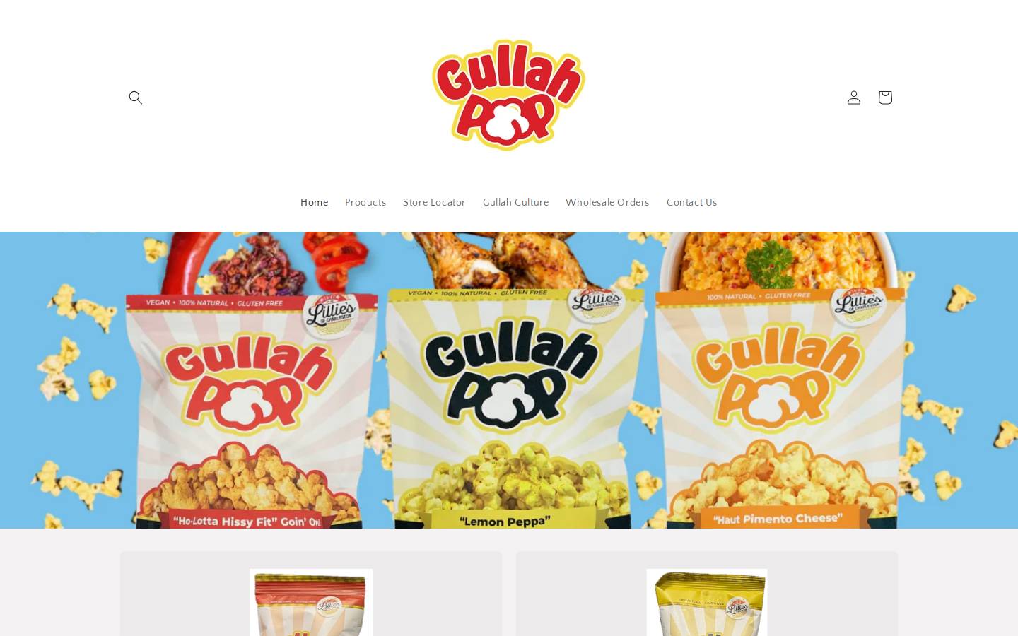 gullahpop.com homepage screenshot