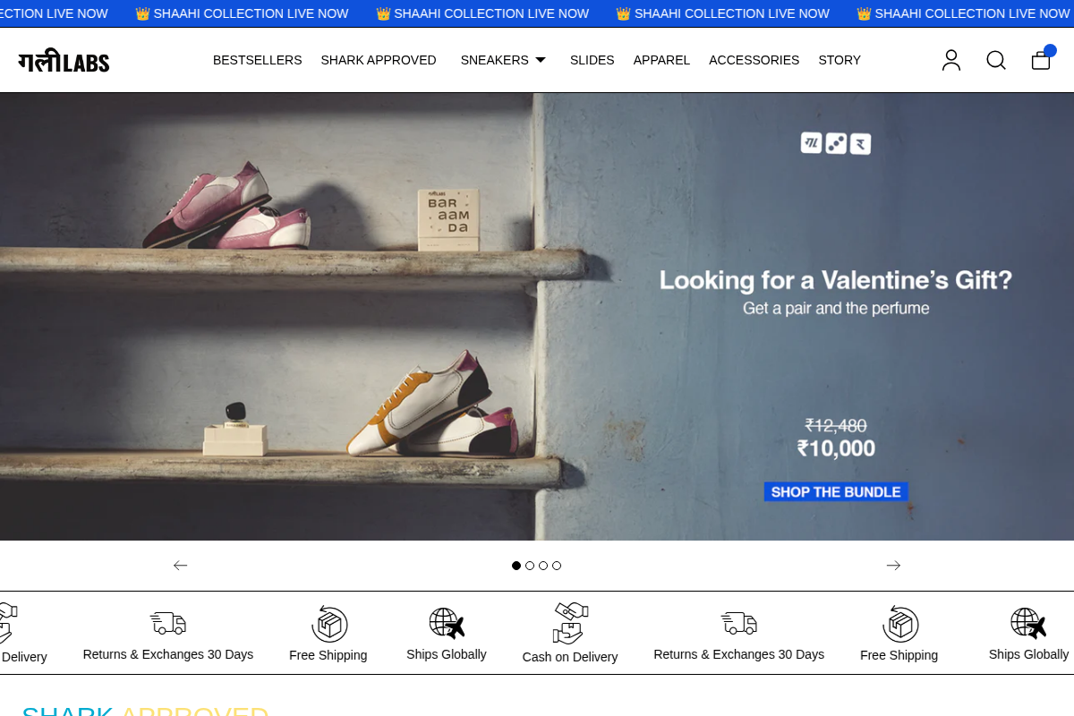 Gully Labs homepage screenshot