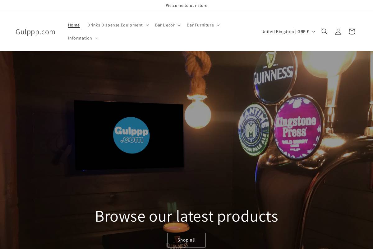 Gulppp homepage screenshot