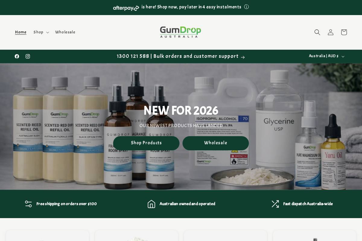 gumdrop.com.au homepage screenshot