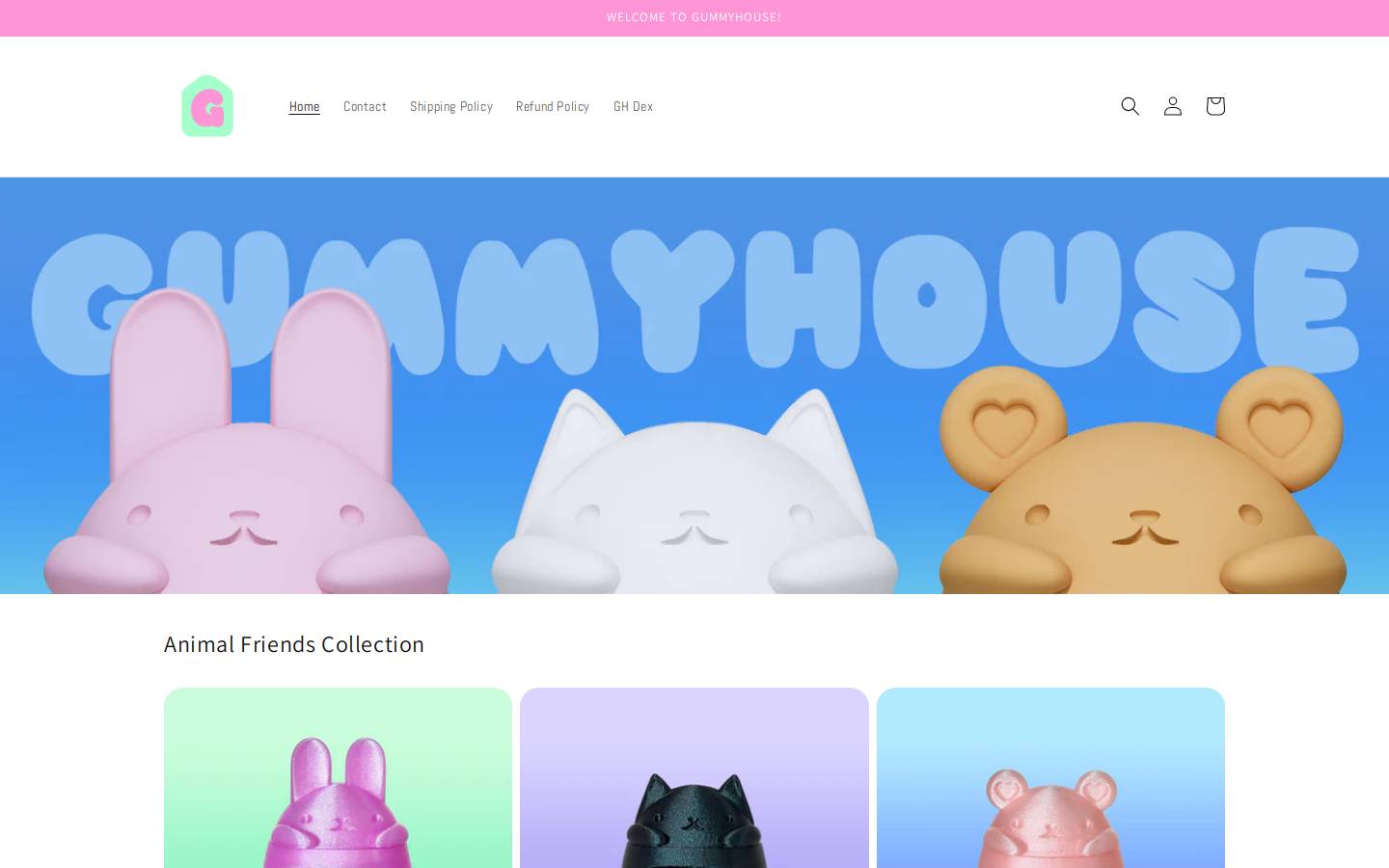 gummyhouse.com homepage screenshot