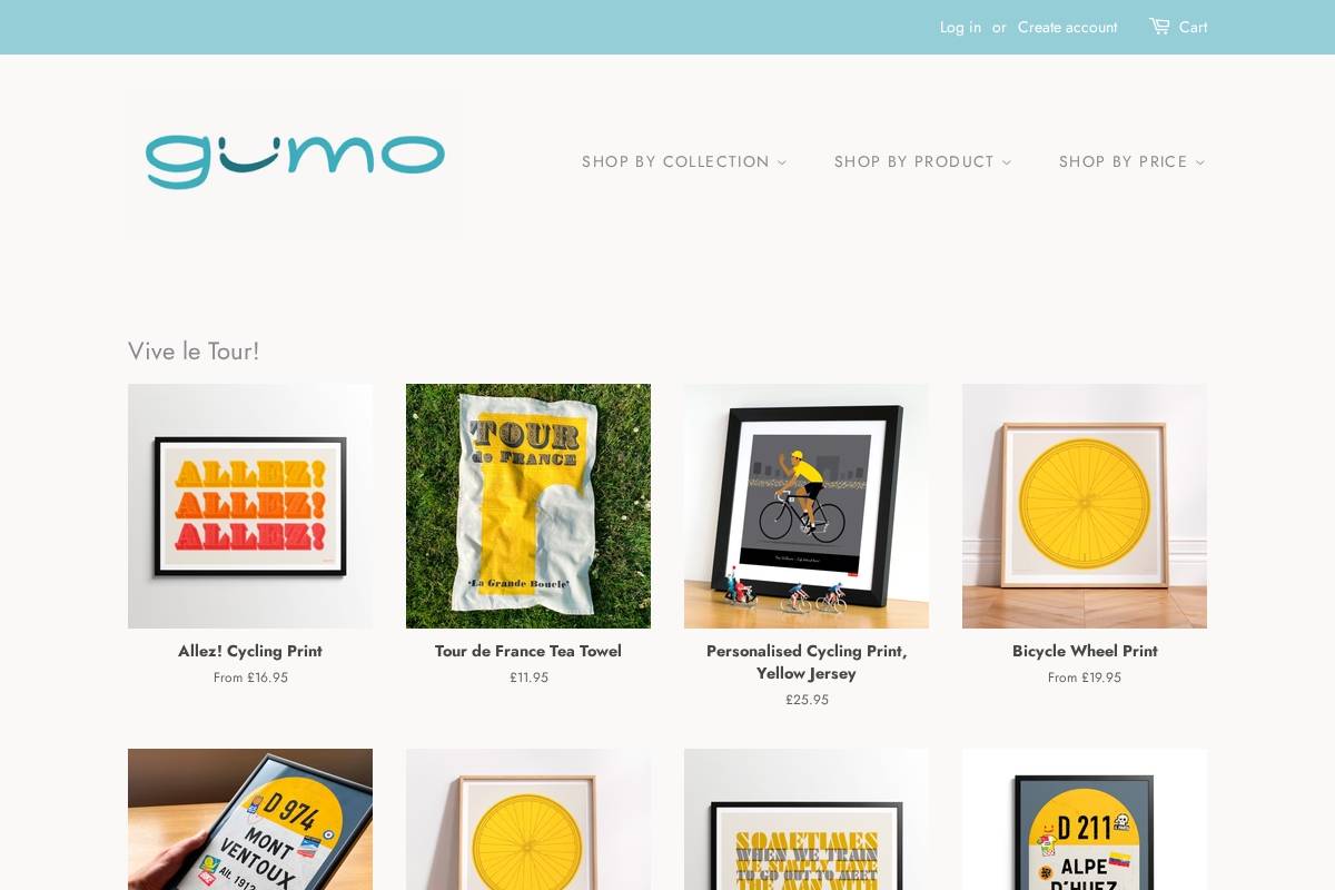 gumogallery.com homepage screenshot