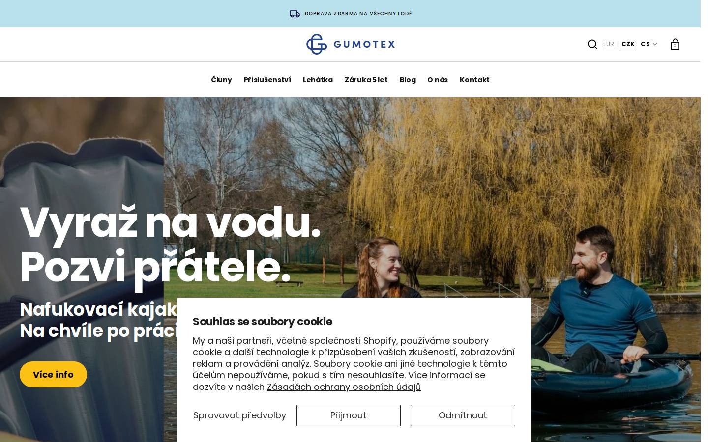 gumotexboats.eu homepage screenshot