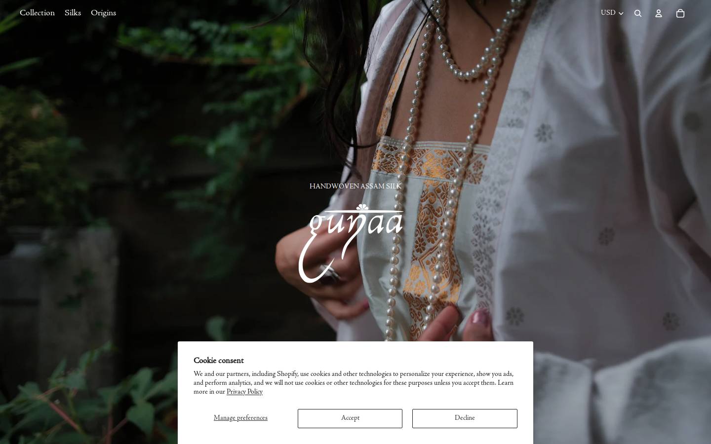 gunaa.co homepage screenshot