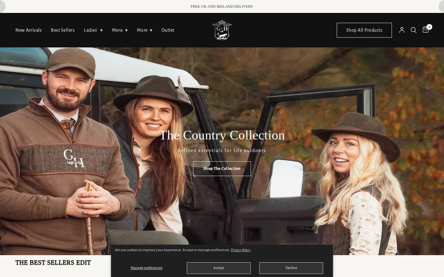 Gunnerandhound homepage screenshot