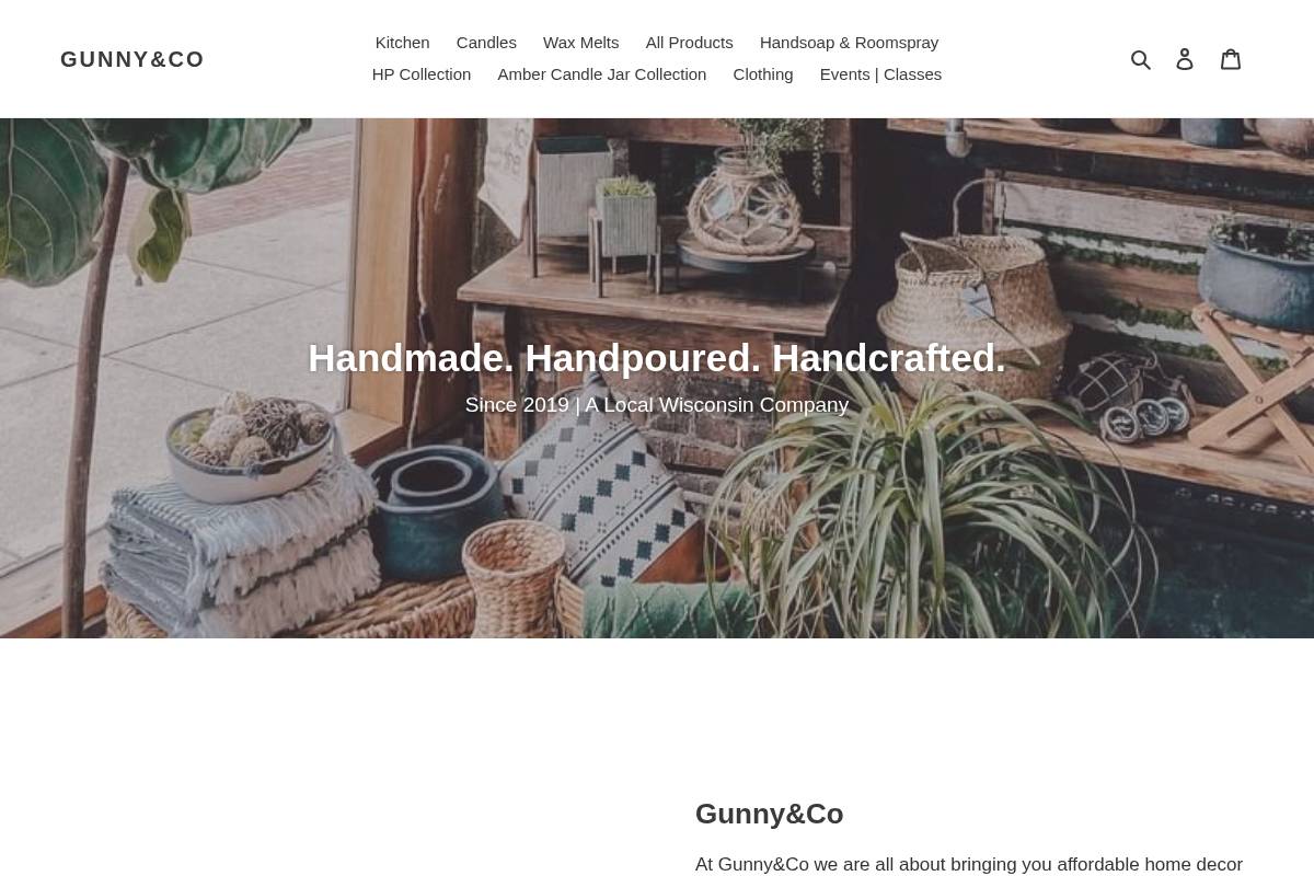 gunnyco.com homepage screenshot