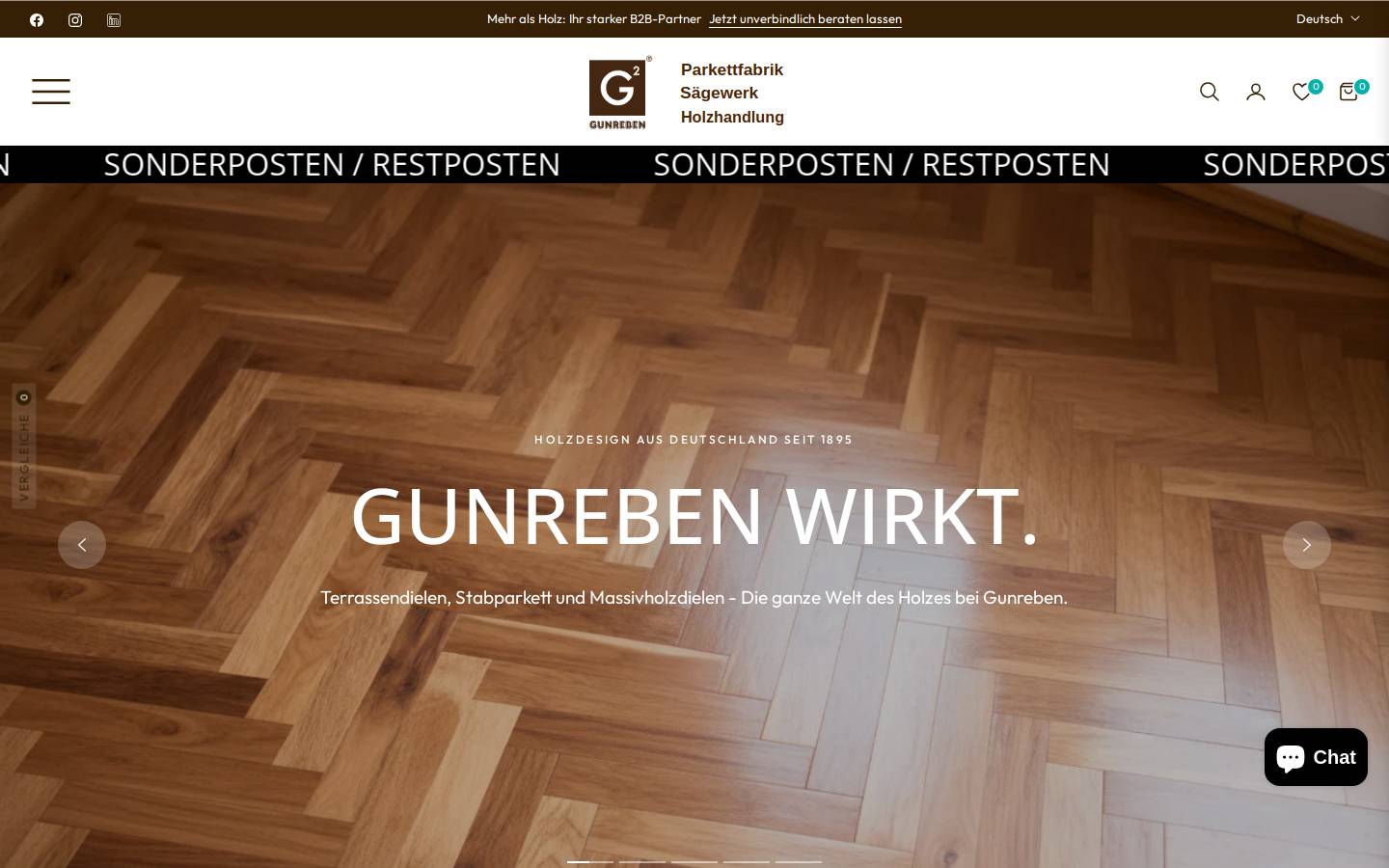 Gunreben GmbH & Co. KG homepage screenshot