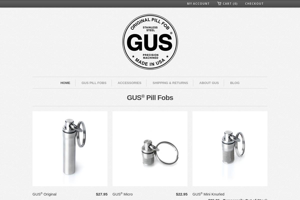 gusmade.com homepage screenshot