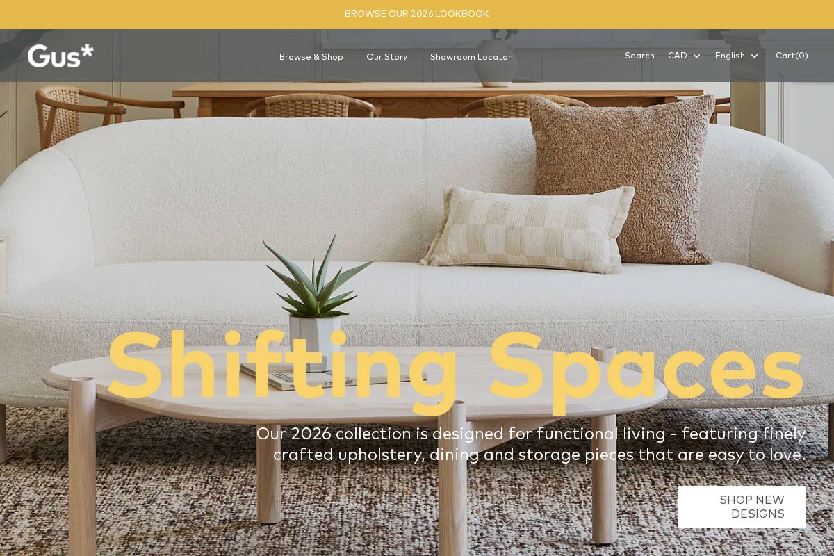 gusmodern.com homepage screenshot