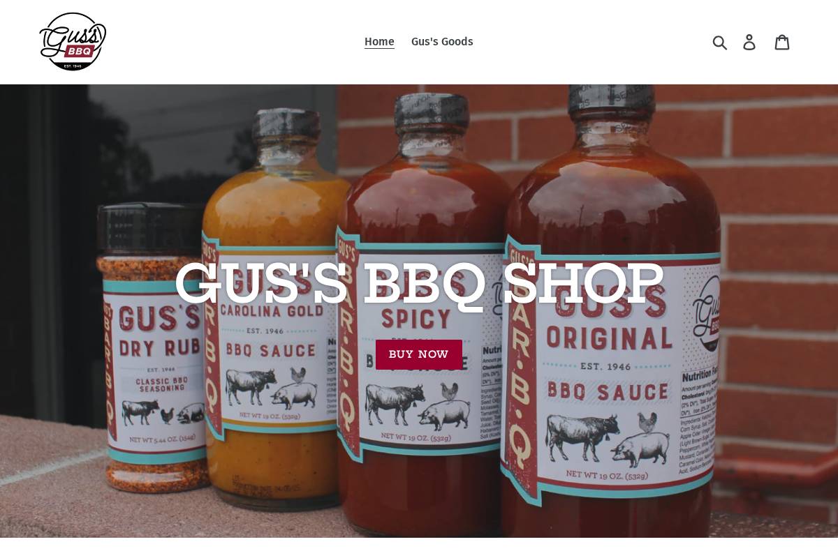 gussbbqshop.com homepage screenshot