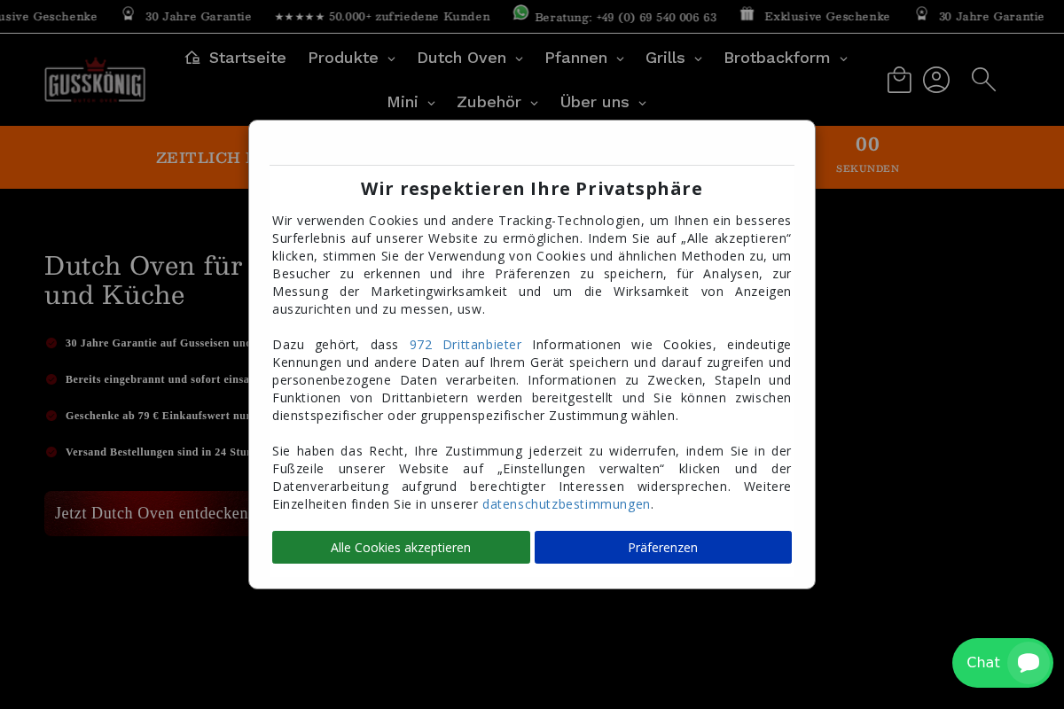gusskoenig.de homepage screenshot
