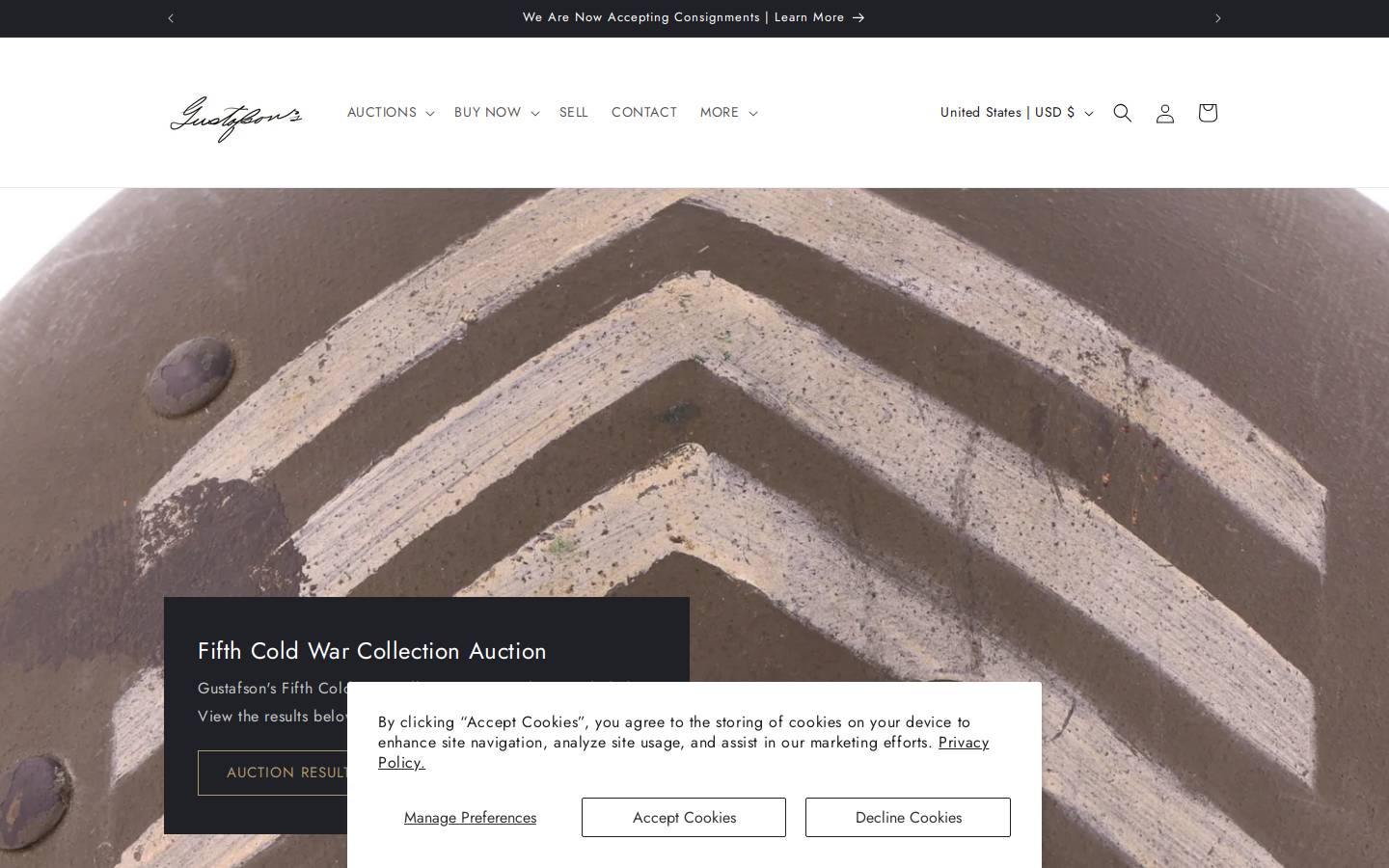 gustafsons.co homepage screenshot