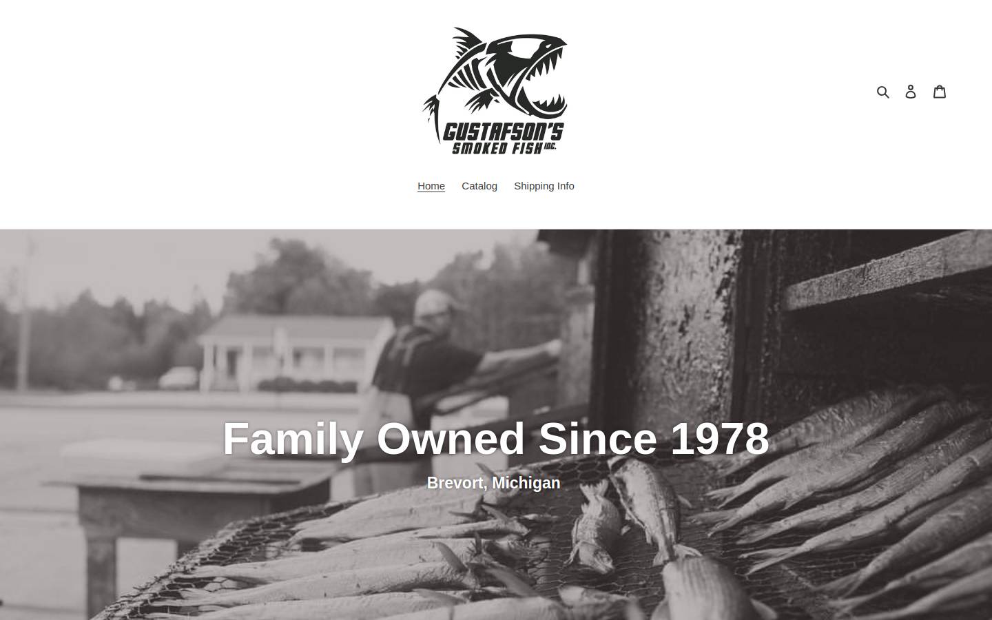 gustafsonsbeefjerky.com homepage screenshot