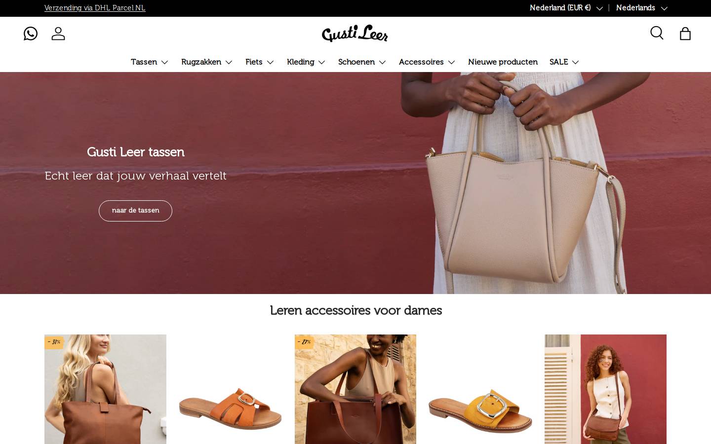 Gusti Leer homepage screenshot