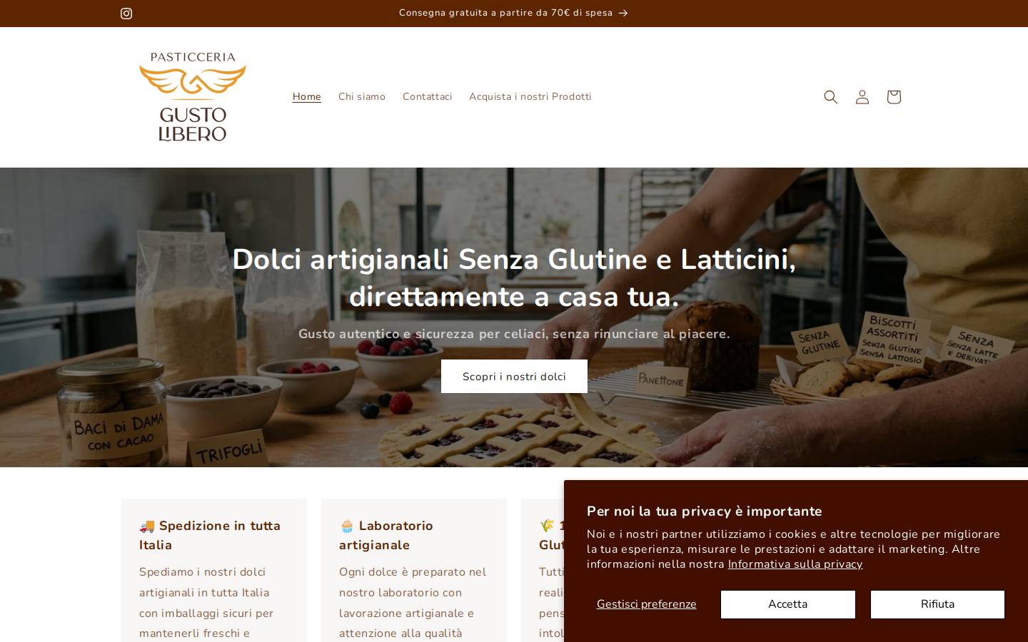 gustolibero.net homepage screenshot