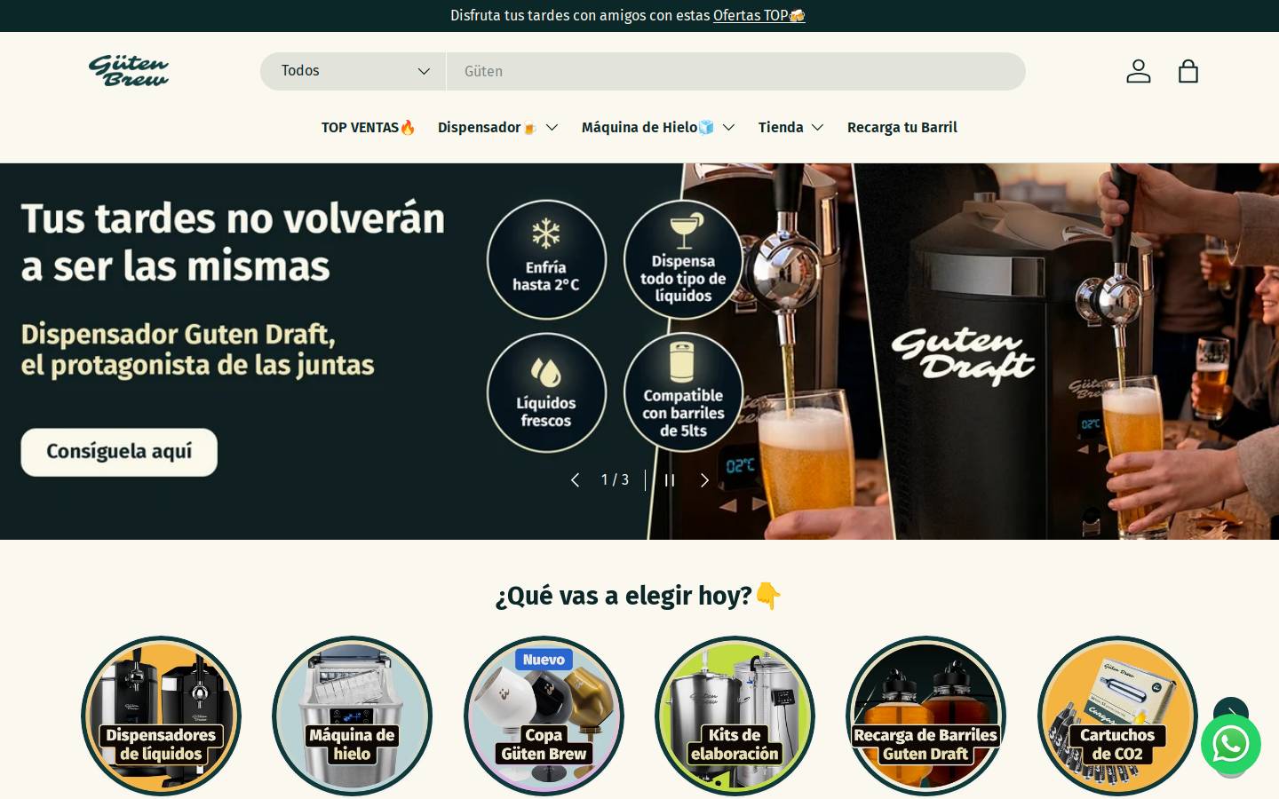 gutenbrew.cl homepage screenshot