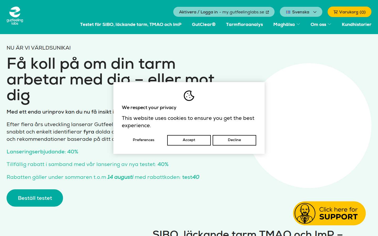 Gutfeelinglabs homepage screenshot
