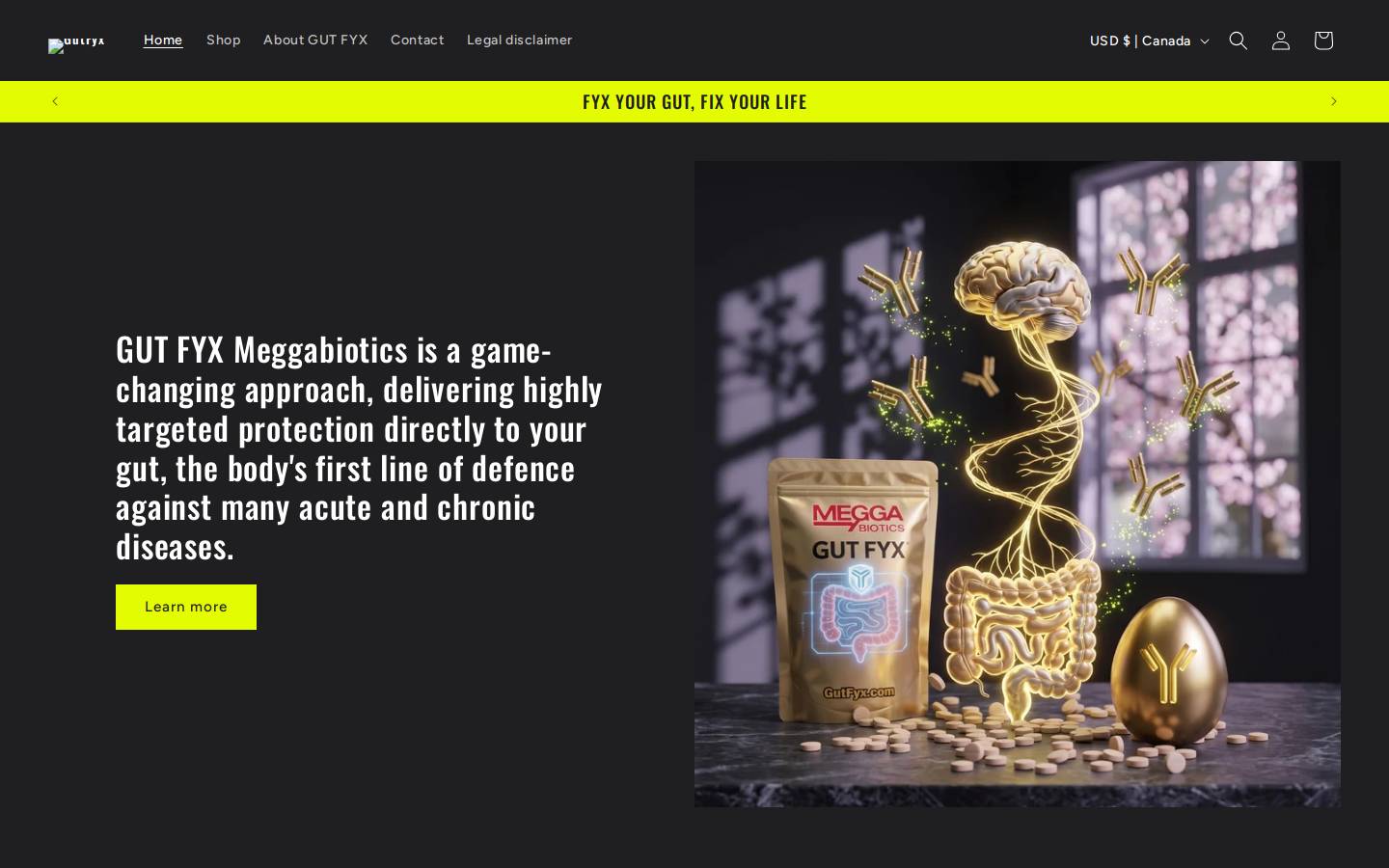 gutfyx.com homepage screenshot