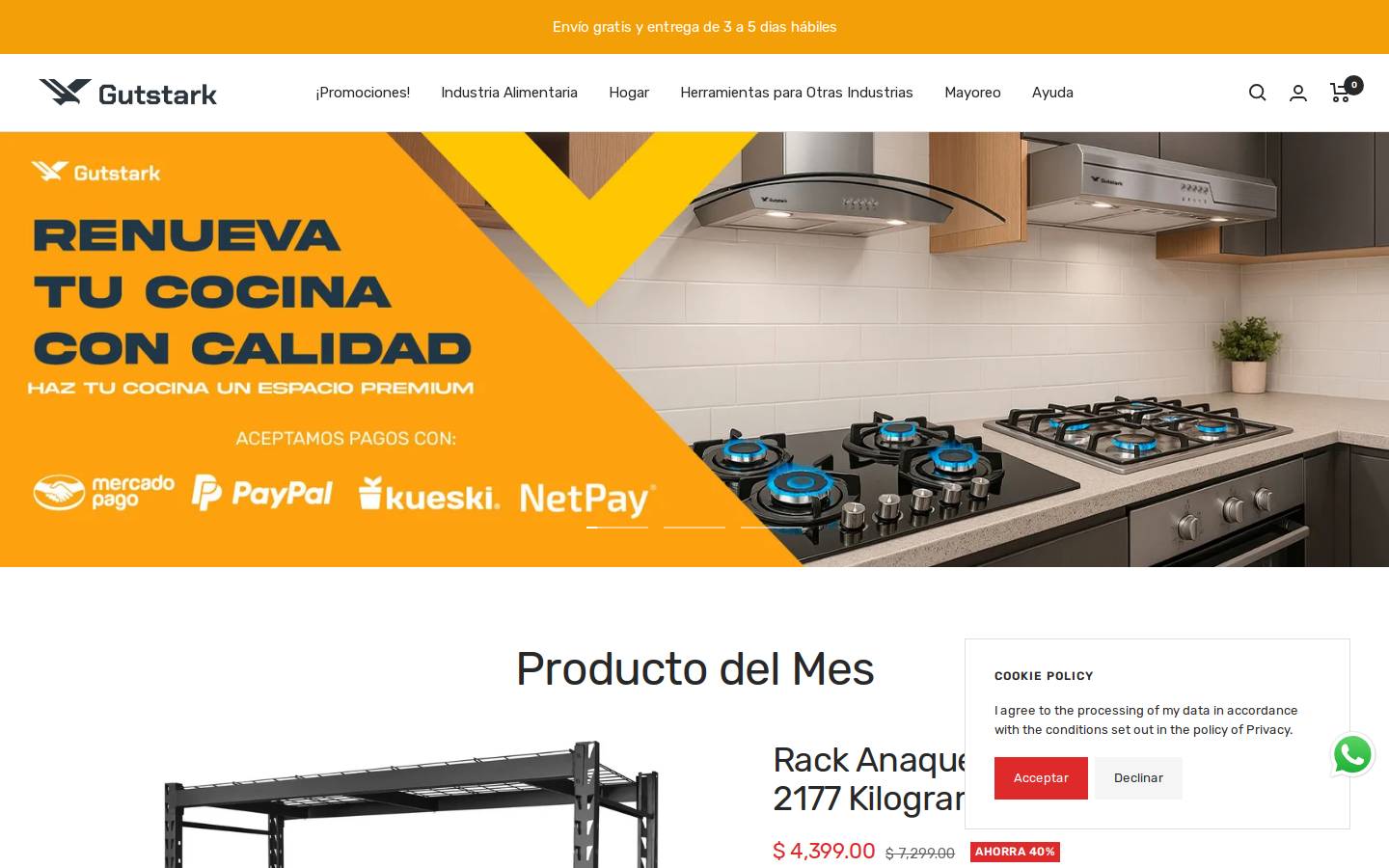 gutstark.com homepage screenshot