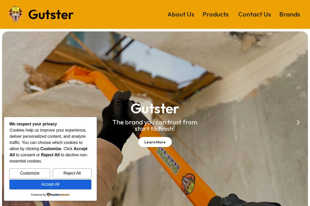 gutstertools.com homepage screenshot