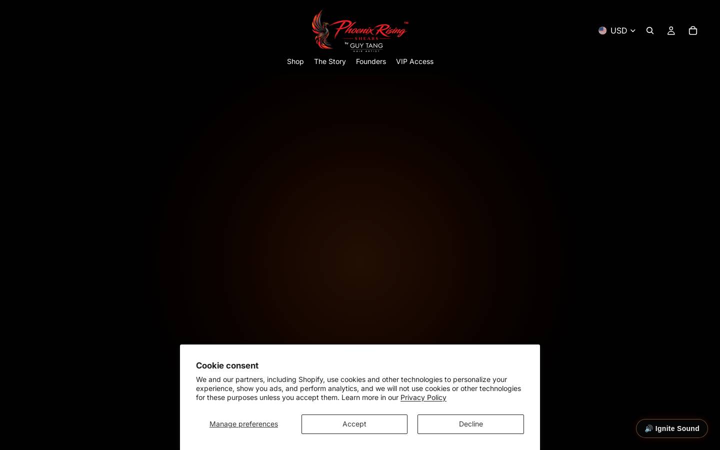 guytangshears.com homepage screenshot