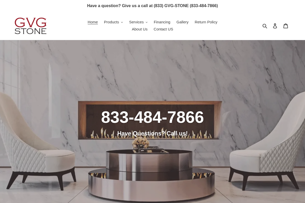 GVG Stone | Tiles | Hardwood | Slabs homepage screenshot