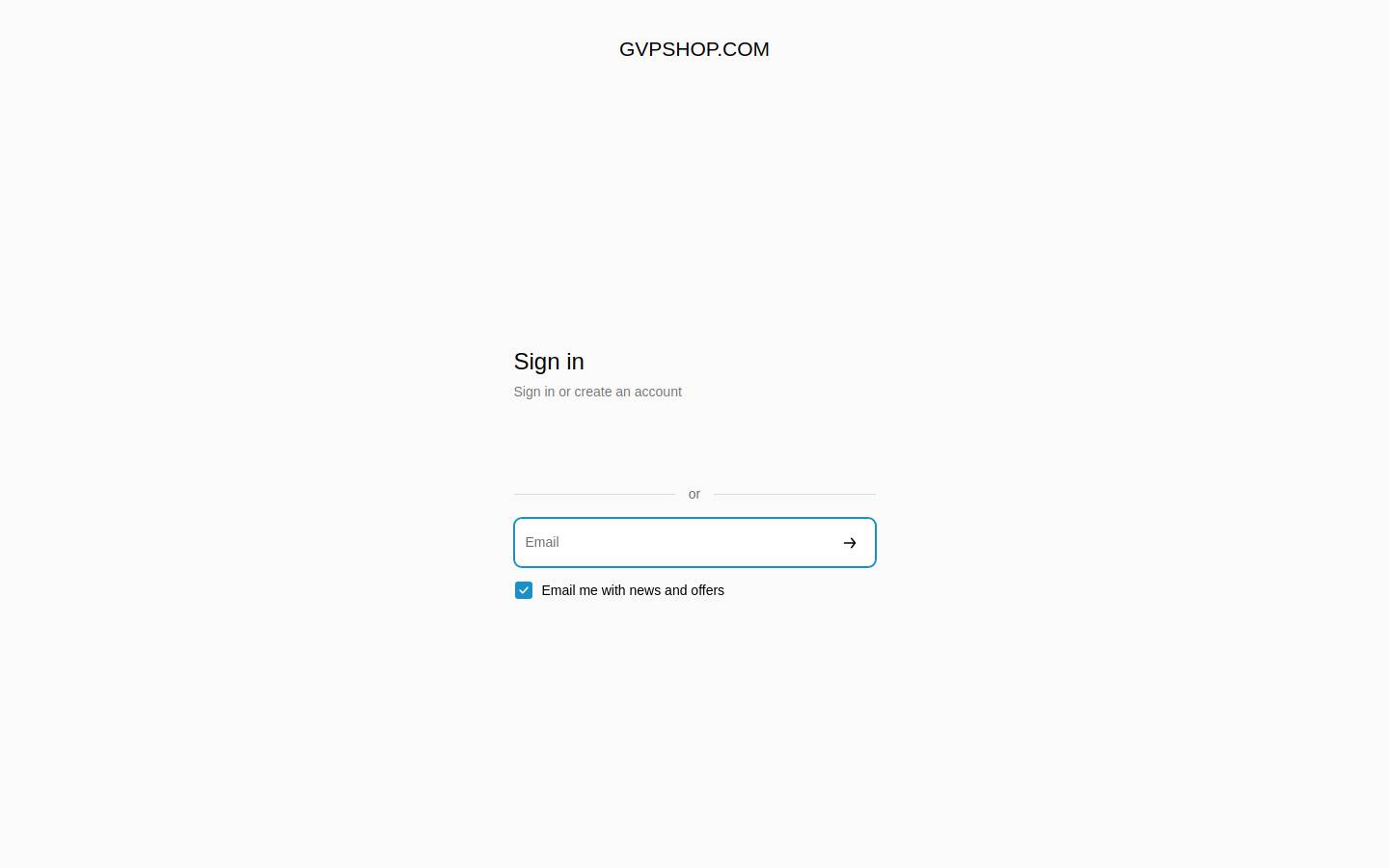 gvpshop.com homepage screenshot