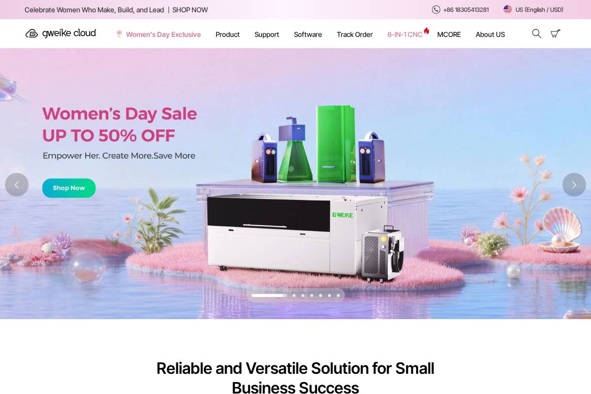 gweikecloud.com homepage screenshot