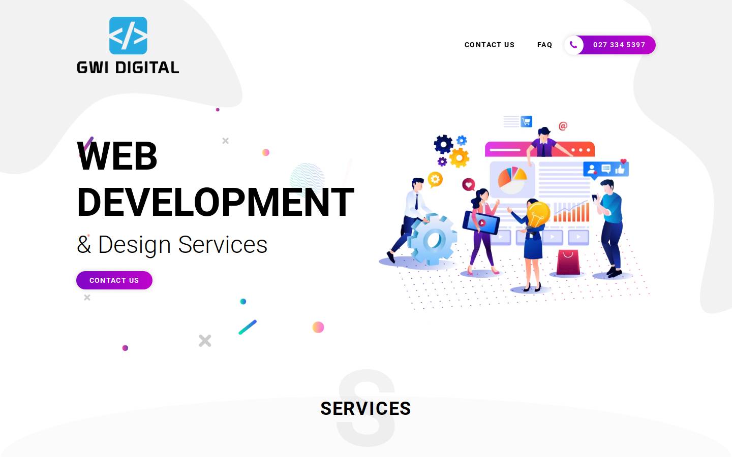 gwidigital.com homepage screenshot