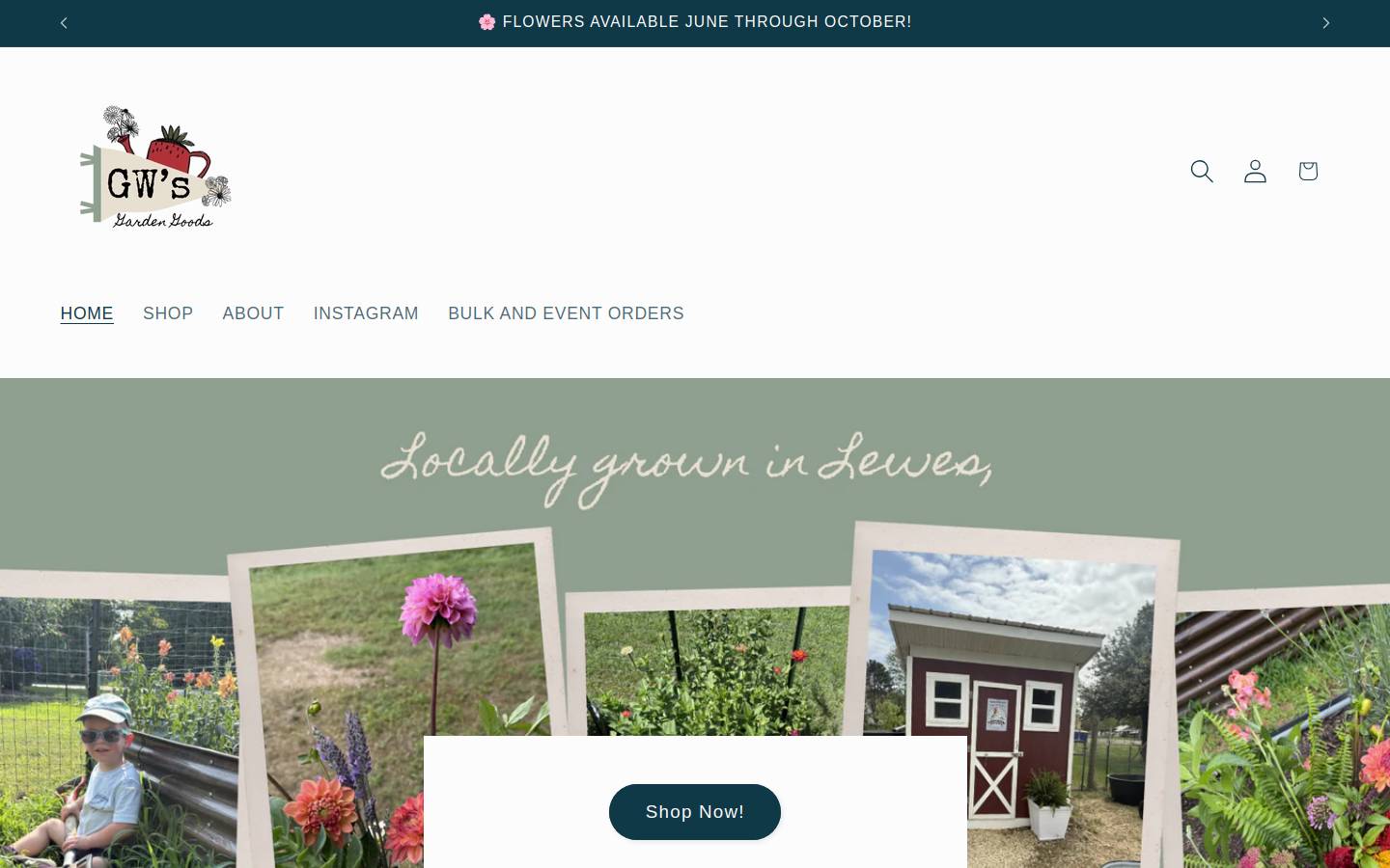 gwsgardengoods.com homepage screenshot