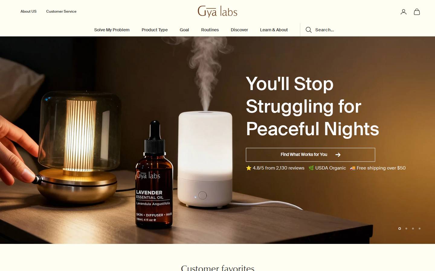 Gyalabs homepage screenshot