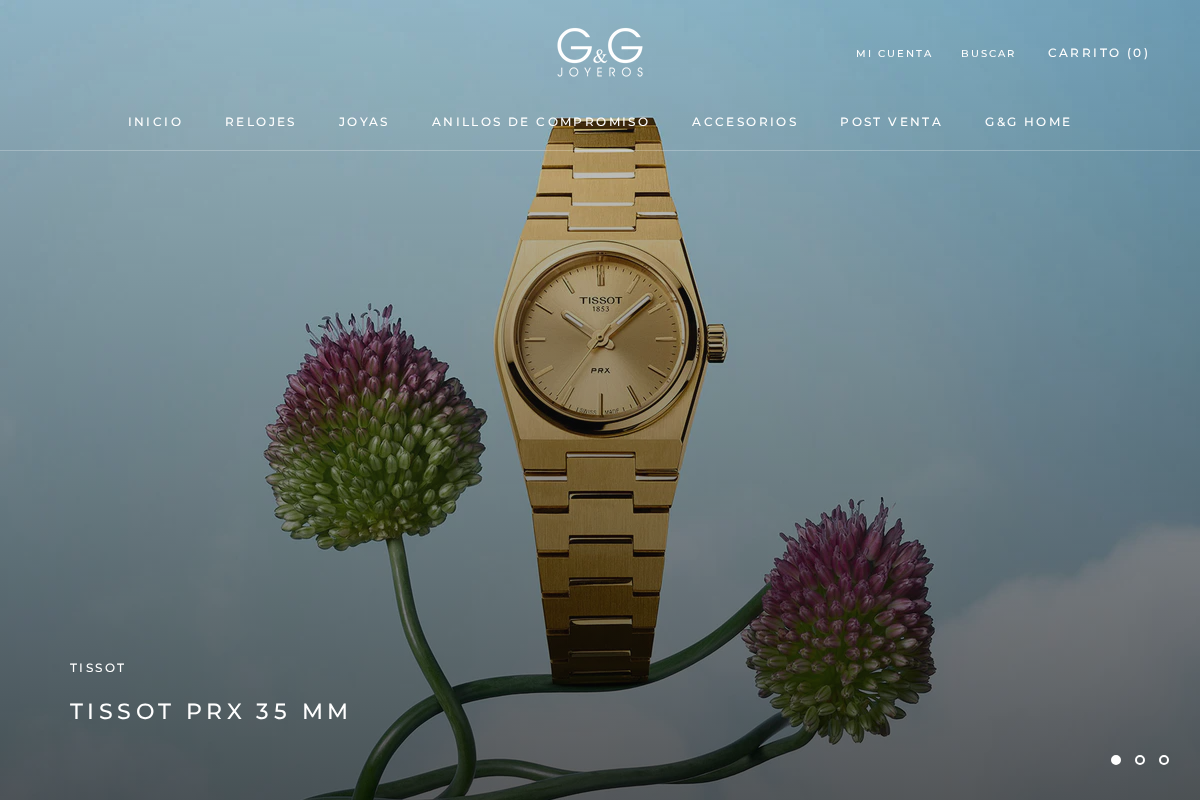 G&G Joyeros homepage screenshot