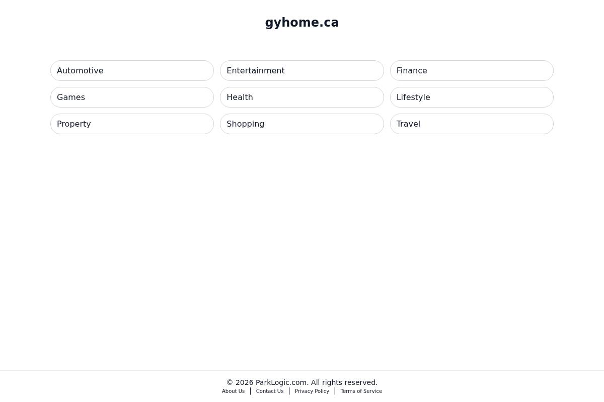 gyhome.ca homepage screenshot