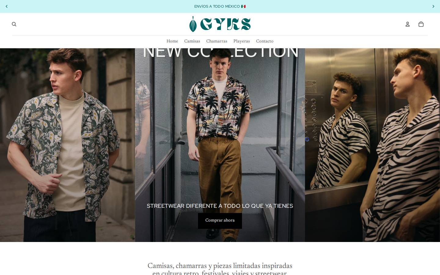 gykswear.com homepage screenshot