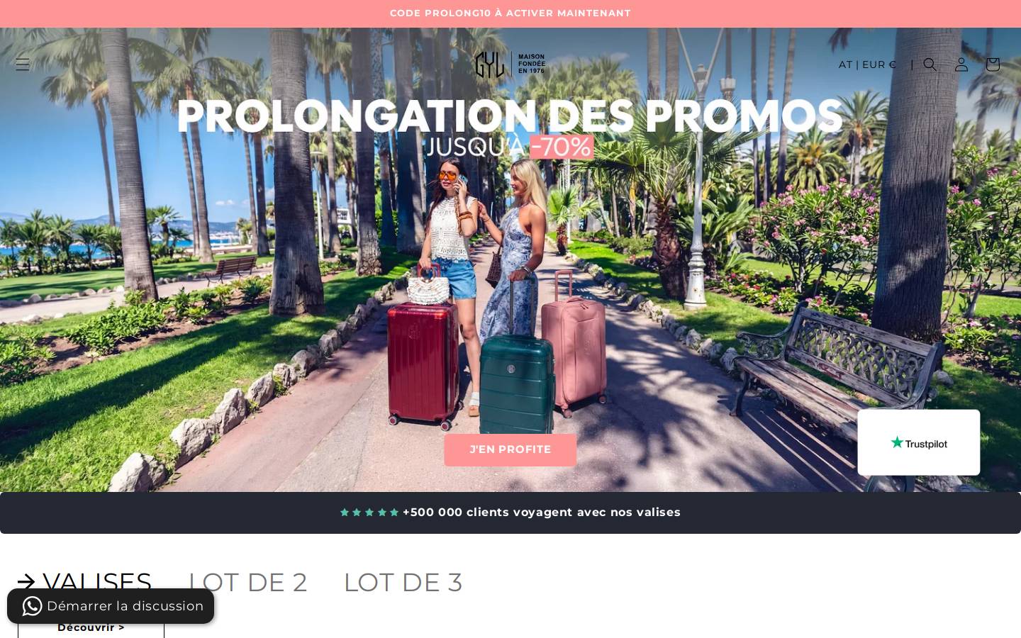 GYLBAG homepage screenshot