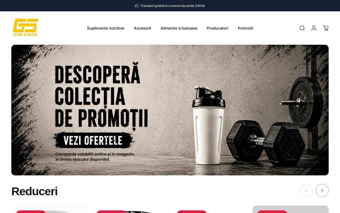 gym-stack.ro homepage screenshot
