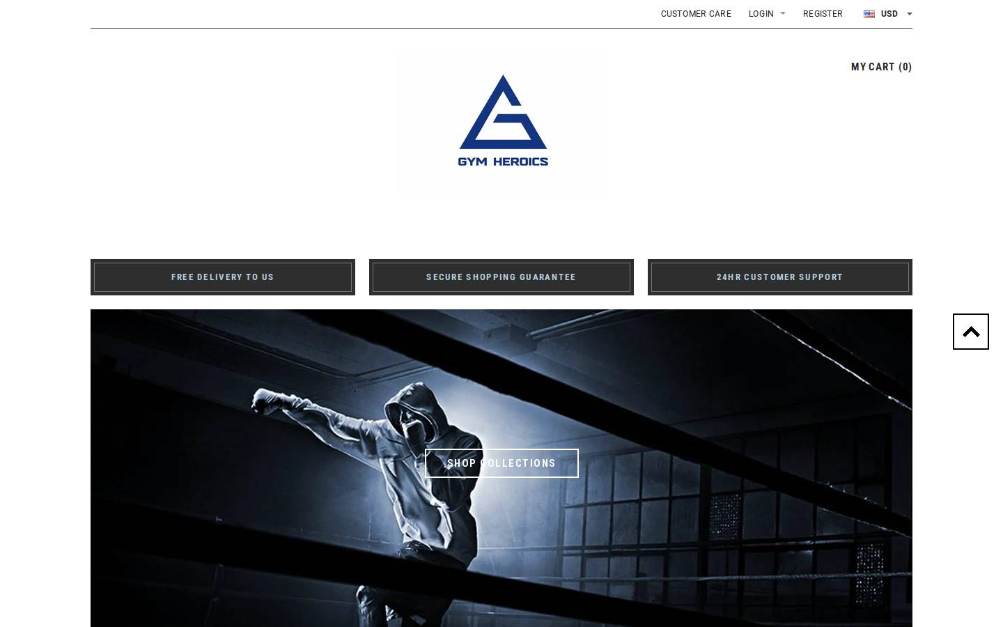 Gym Heroics homepage screenshot