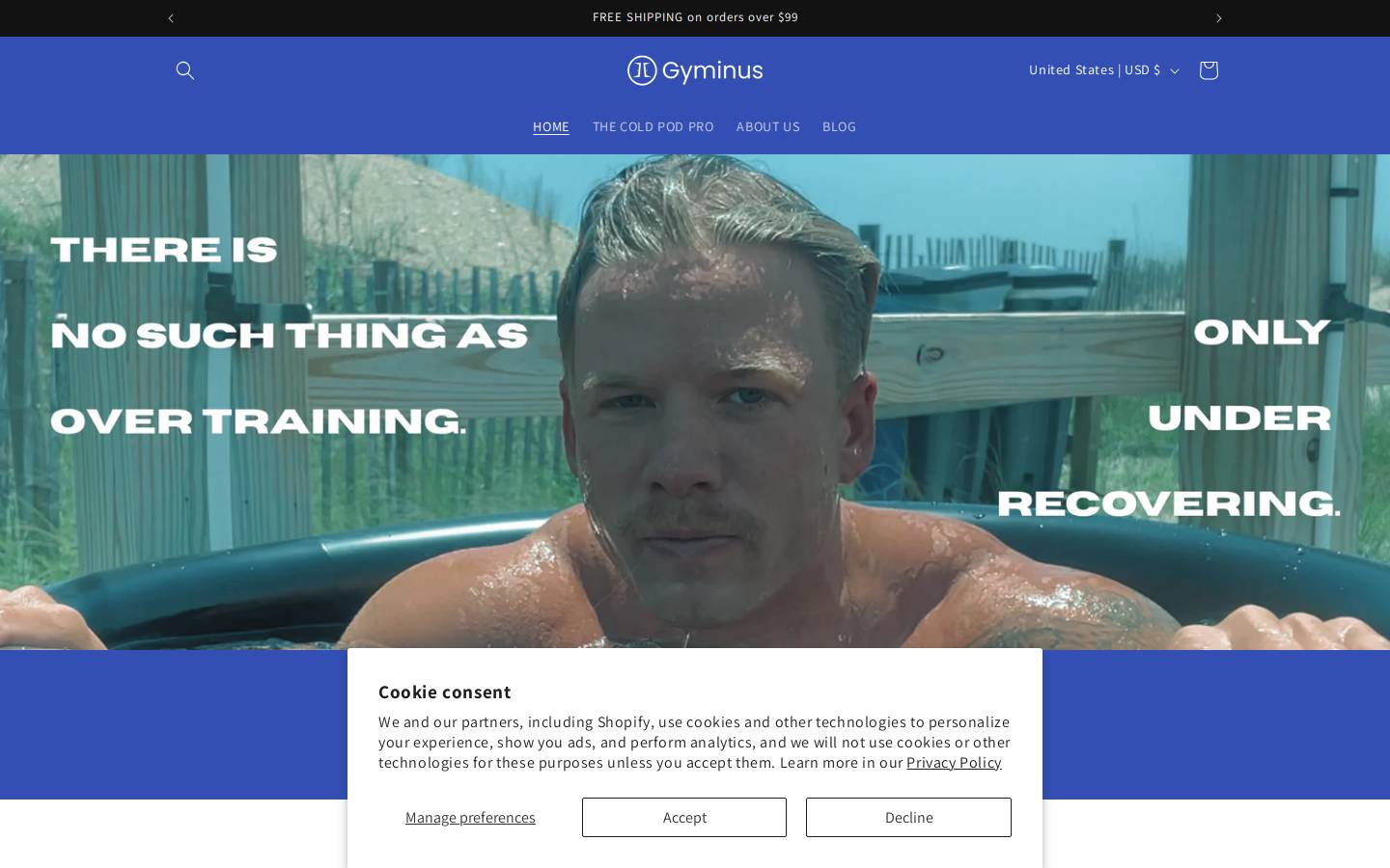 gyminusrecovery.com homepage screenshot