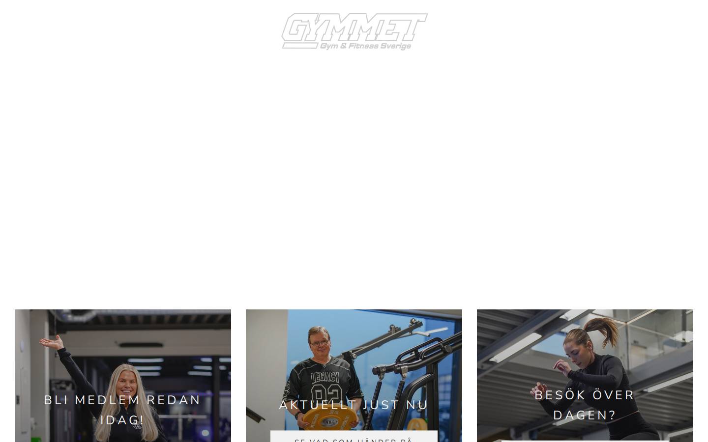 Gymmet homepage screenshot