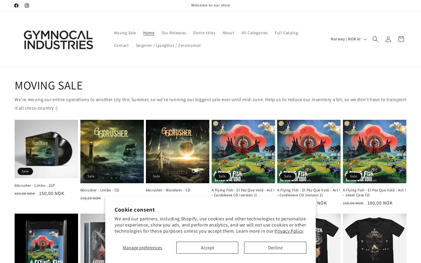 gymnocal.com homepage screenshot