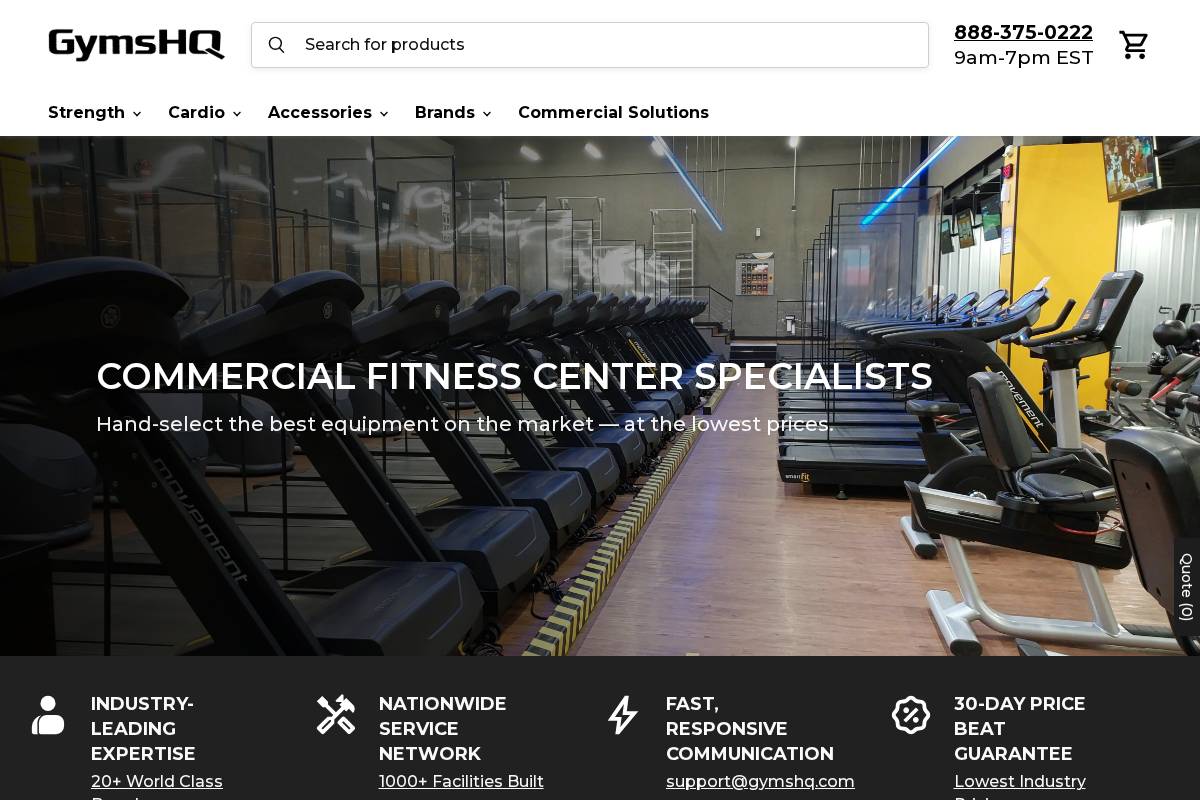 gymshq.com homepage screenshot