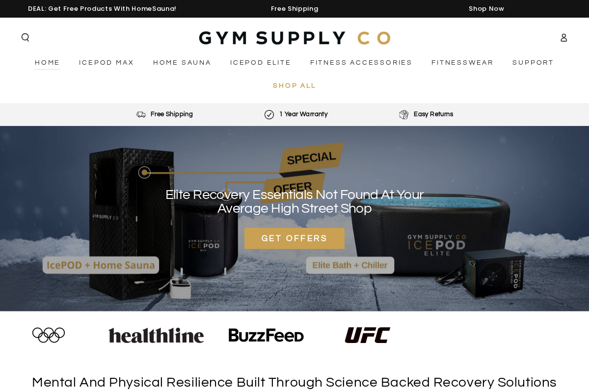 gymsupplyco.com homepage screenshot