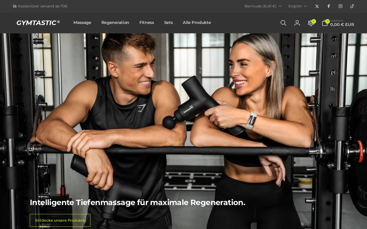 gymtastic.com homepage screenshot