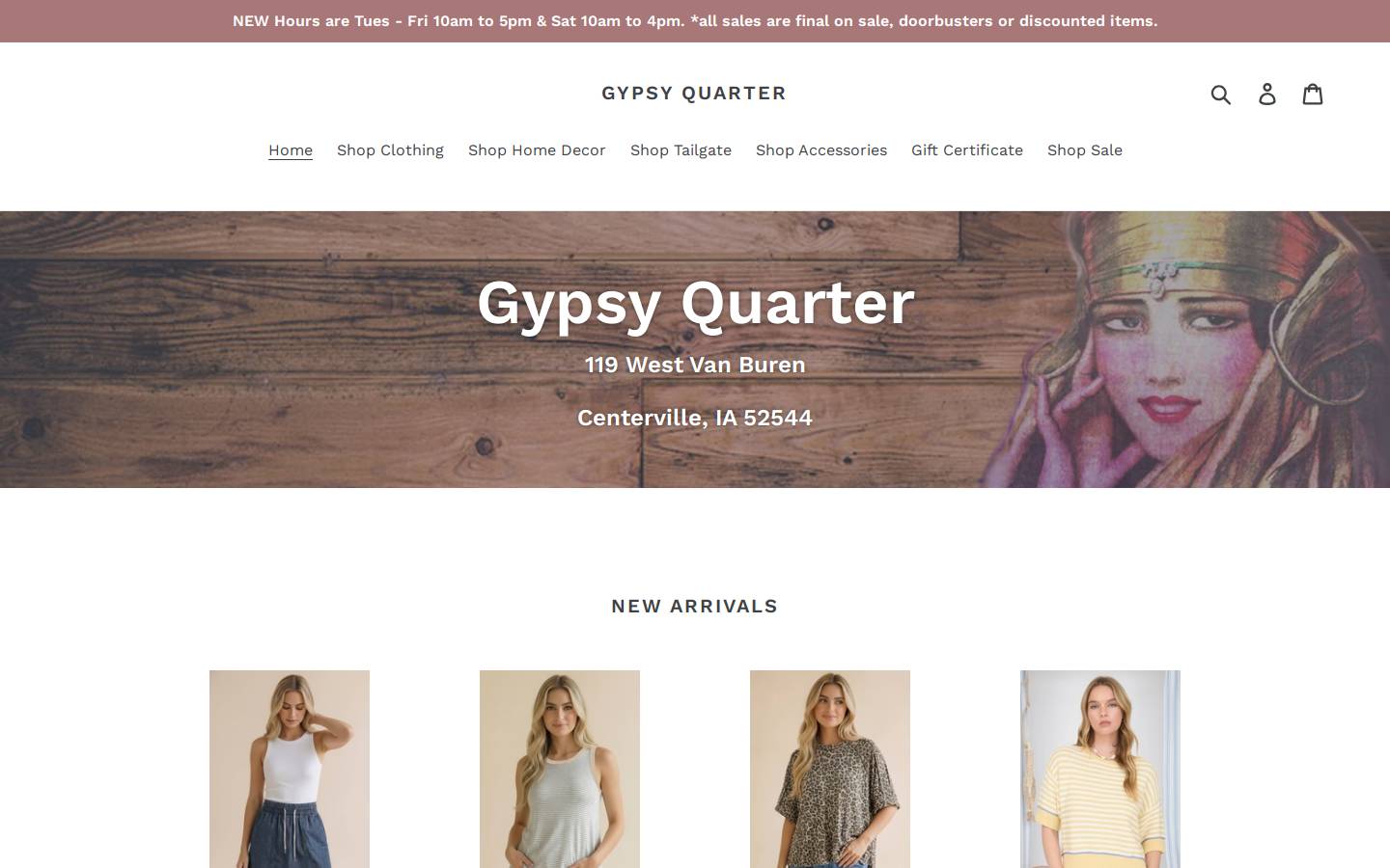 gypsyquarter.com homepage screenshot