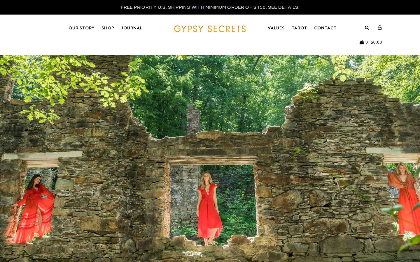 gypsysecrets.com homepage screenshot
